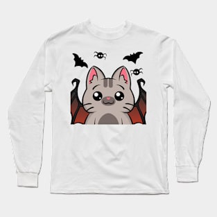 Halloween Costume Cats: Bat Wing Long Sleeve T-Shirt